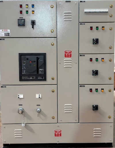 Electrical distribution panel used in manufacturing plant